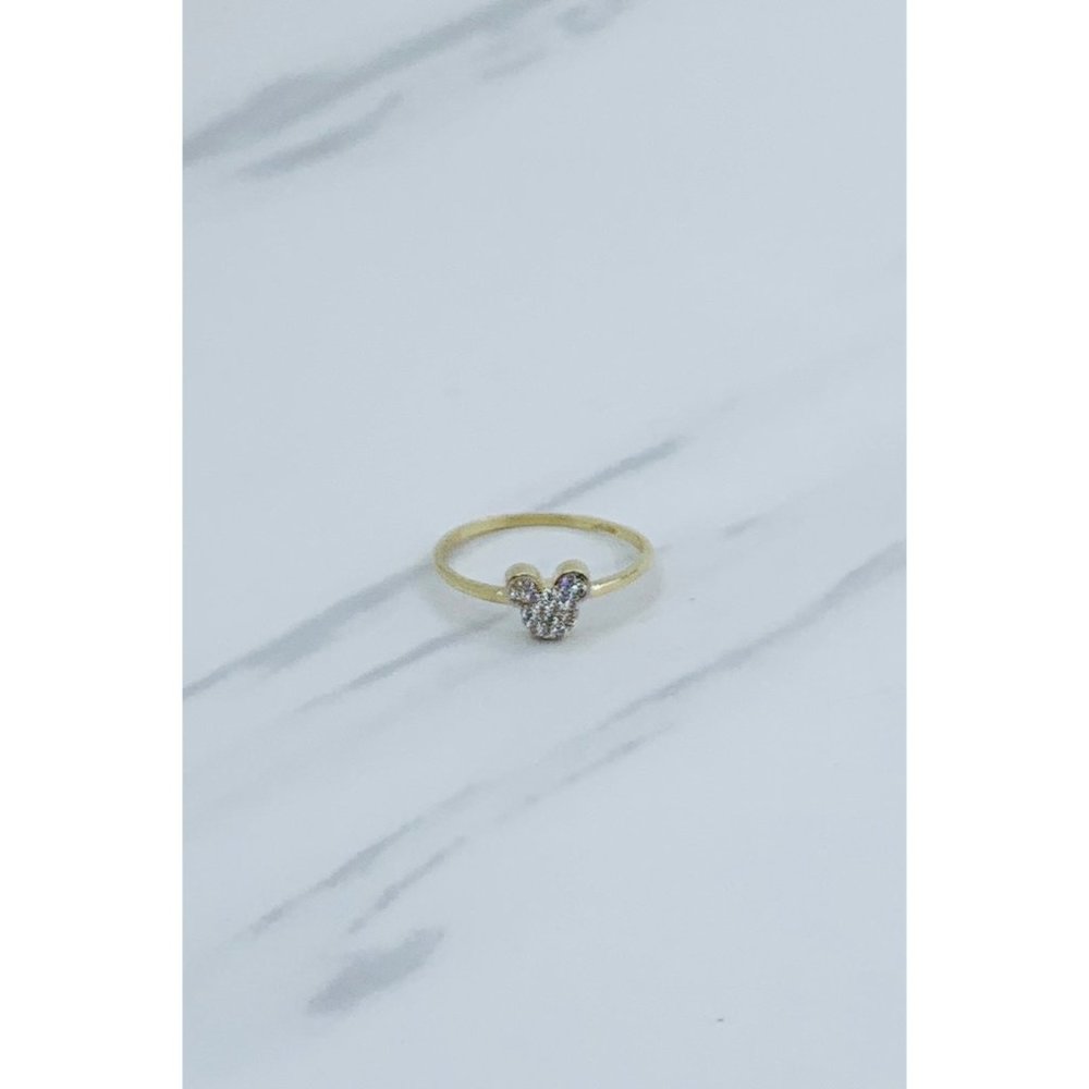 10k Solid Gold Ring Minimalist Stackable Size 6.5 - image 3